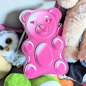 🩷 Betsey Johnson Gummy Bear Teddy Bear Bag Pink